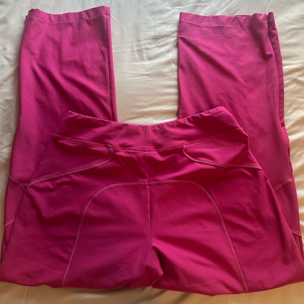Nike Dri-Fit Women’s Athletic Pants Size 6 – Hot Pink Magenta, Zip Ankle,Pocket - Picture 3 of 15